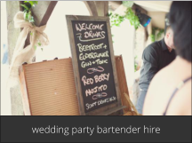 hire a cocktail bartender for a wedding party